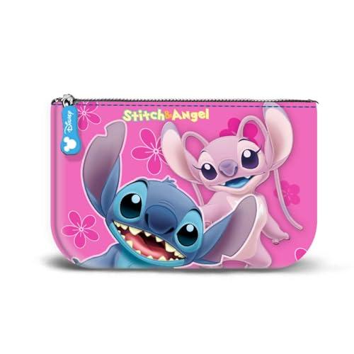 Lilo i Stitch Match -Mała Kwadratowa Portmonetka, Różowa, 10 x 7 cm