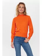 Swetry damskie - NÜMPH Sweter "Nuedna" w kolorze pomarańczowym - miniaturka - grafika 1