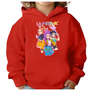 BLUZA DZIECIĘCA K-POPOWE ŁOWCZYNIE DEMONÓW HUNTRIX 110-116 Z KAPTUREM - Bluzy dla dziewczynek BLUZA DZIECIĘCA K-POPOWE ŁOWCZYNIE DEMONÓW HUNTRIX 110-116 Z KAPTUREM - Bluzy dla dziewczynek - miniaturka - grafika 1