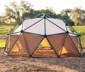 Zabawki i gry sportowe - Lifetime Lifetime Stalowa drabinka Geodome z namiotem do zabawy zielony/brązowy 305x152 cm - miniaturka - grafika 1