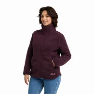 Kurtki damskie - Damska kurtka polarowa Jack Wolfskin HIGH CURL JKT W amaranth - XS - miniaturka - grafika 1