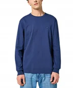 Koszulki męskie - Koszulka Wrangler LS SIGN OFF TEE 112357362 Navy M - miniaturka - grafika 1