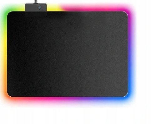 Podkładka KBcustom PODKŁADKA dla GRACZY GAMINGOWA Pod Mysz Myszkę RGB 35X25cm Black XXL