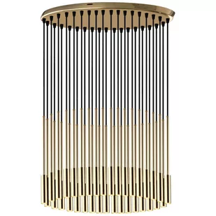 Amplex Lampa wisząca Lara 0662 dekoracyjna oprawa w kolorze złotym 0662 - Lampy sufitowe - miniaturka - grafika 1