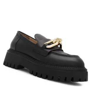 Loafersy Gino Rossi 8040 Czarny - Półbuty damskie - miniaturka - grafika 1