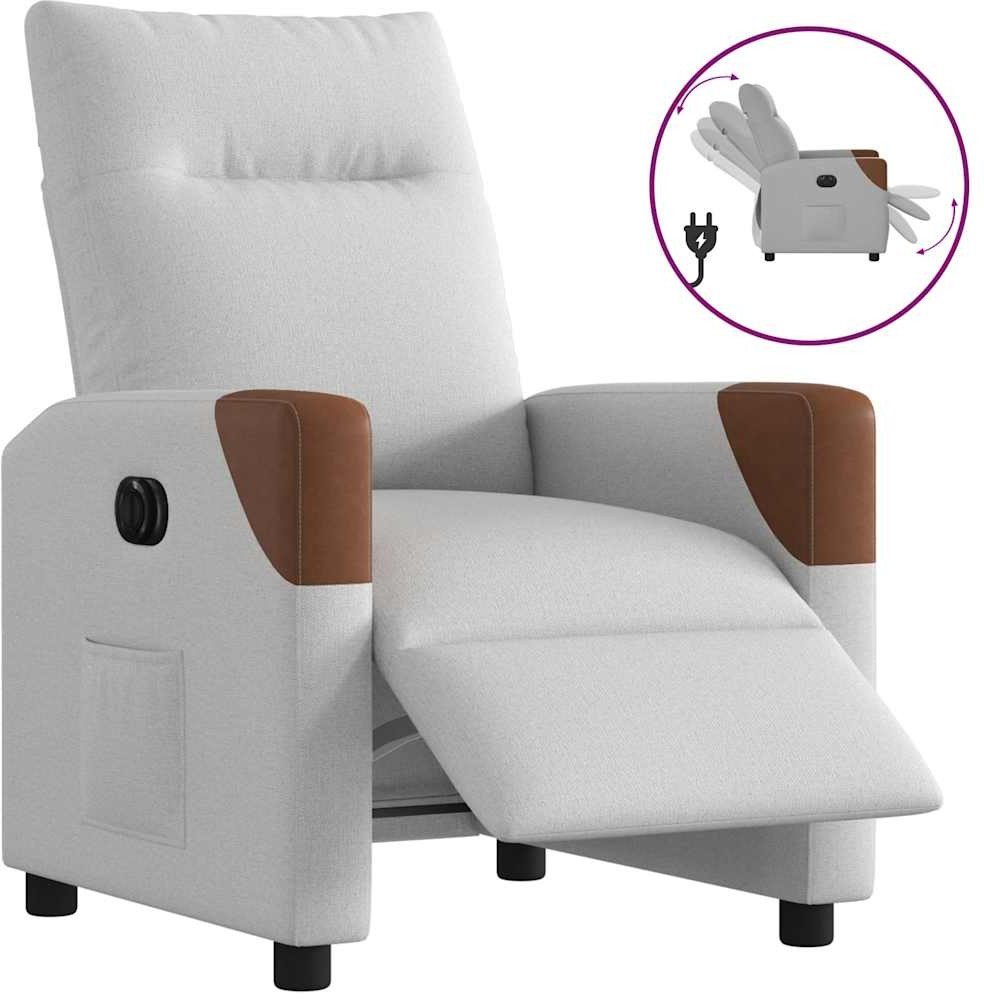 Elektryczny fotel rozkładany Cloud Grey Fabric