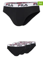 Majtki męskie - Fila Slipy (3 pary) w kolorze czarnym - miniaturka - grafika 1