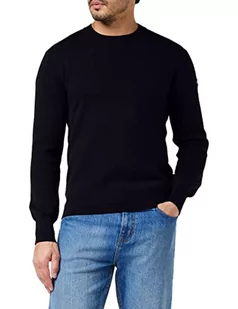Schott NYC Sweter Sweter Męski, Granatowy, XL - Swetry męskie - miniaturka - grafika 1