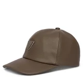 Czapki damskie - Czapka z daszkiem Guess AM9596 POL01 Brązowy - miniaturka - grafika 1