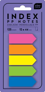 Interdruk Zakładki indeksujące Strzałki 125szt - INTERDRUK - Zakładki do książek - miniaturka - grafika 1