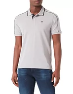 Koszulki męskie - Champion Męska koszulka polo Legacy Pique Stretch All Day Active Shirt, Szary kamień, XL - miniaturka - grafika 1