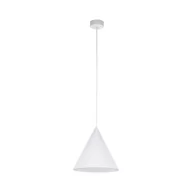 Lampy sufitowe - Biała, stożkowa lampa wisząca do kuchni ⌀25cm TK 10008 z serii CONO - miniaturka - grafika 1