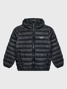 Calvin Klein Jeans Kurtka puchowa IB0IB01270 Czarny Regular Fit - Kurtki i płaszcze dla chłopców - miniaturka - grafika 1