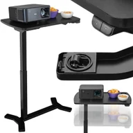 Inne akcesoria audio-wideo - Stolik Przyłóżkowy Biurko mobilne pod laptop ELEKTRYCZNA regulacja Spacetronik Buddy  Czarny - miniaturka - grafika 1