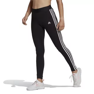 Legginsy - Adidas Legginsy Loungewear Essentials 3-Stripes Leggings GL0723 - czarne - grafika 1