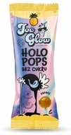Gumy do żucia, lizaki, dropsy - HOLOPOPS lizak kulka bez cukru o smaku ananasowym 8g (SPRZEDAŻ NA OPAKOWANIA ZBIORCZE) - miniaturka - grafika 1