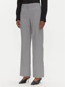 Spodnie damskie - BOSS Spodnie materiałowe Tilda9 50542004 Szary Relaxed Fit - miniaturka - grafika 1