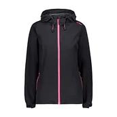 Kurtki damskie - CMP Damska kurtka przeciwdeszczowa Woman Rain Jacket Fix Hood - miniaturka - grafika 1