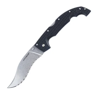 Cold Steel - Nóż składany Voyager Vaquero XL Serrated - AUS10A - Czarny - 29AXVS - Noże - miniaturka - grafika 1