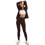 Legginsy - Damskie legginsy treningowe Under Armour Motion Legging Emea - brązowe - miniaturka - grafika 1