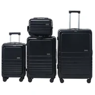 Walizki - Zestaw walizek SEMI LINE T5964-0 Czarny - miniaturka - grafika 1