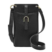 Torebki damskie - Fossil Torebka Damska Vada, Czarne Etui Na Telefon Litehide, Dł: 10,2 cm, Szer: 0,6 cm, Wys: 17,8 cm, Zb1893001 - miniaturka - grafika 1