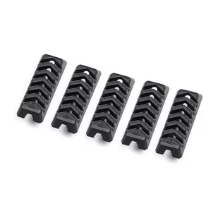 Strike Industries - Ochronne zaślepki SIEGEN Rail Covers do otworów M-LOK - 5 szt. - Czarne - SI-SIEGEN-COVER-BK - Osprzęt do wiatrówek - miniaturka - grafika 1