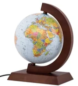 Globusy - Globus pol.-fiz drewniana opr. 25cm w.ukraińska - miniaturka - grafika 1