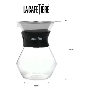 Dzbanek do parzenia kawy ze szkła borokrzemowego z filtrem ze stali nierdzewnej 0,4 l La Cafetiere – Kitchen Craft - Zaparzacze i kawiarki - miniaturka - grafika 1