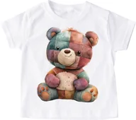 Koszulki dla dziewczynek - Koszulka dla dziecka z misiem - miniaturka - grafika 1