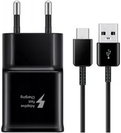 Ładowarki do telefonów - Ładowarka sieciowa 15W Samsung FastCharge EP-TA200 + kabel USB typ C ORYG - miniaturka - grafika 1