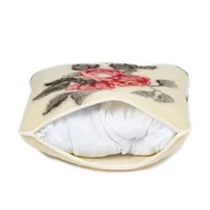 Poduszki - Poduszka wełniana merynos 70x80 Rosso czerwona Wyroby rehabilitacyjne pościelowe wyroby rozgrzewające - miniaturka - grafika 1