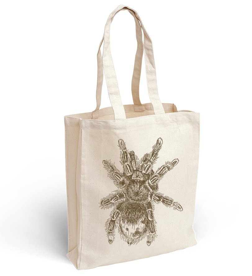 Torba bawełniana z nadrukiem pająka