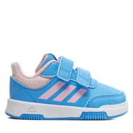 Buty dla dziewczynek - Sneakersy adidas Tensaur Hook and Loop IG8802 Niebieski - miniaturka - grafika 1