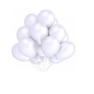 Balony i akcesoria - Arpex Balon metaliczny 12 biały 50 szt. - miniaturka - grafika 1