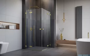 Radaway Essenza Pro Brushed Gold Kdd kabina 80x90cm szczotkowane złoto 10096080-99-01L/10096090-99-01R - Kabiny prysznicowe Radaway Essenza Pro Brushed Gold Kdd kabina 80x90cm szczotkowane złoto 10096080-99-01L/10096090-99-01R - Kabiny prysznicowe - miniaturka - grafika 4