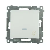 Wyłączniki światła i elektryczne - Simon Przycisk dzwonek podświetlany 54 biały - miniaturka - grafika 1