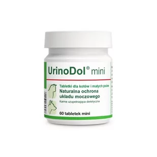 Dolfos Urinodol DOG&CAT MINI 60 tabletek - Suplementy i witaminy dla kotów - miniaturka - grafika 1