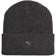Czapki i chusty sportowe damskie - Czapka Puma Metal Cat Beanie szara 024874 01 - miniaturka - grafika 1