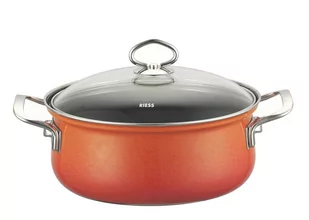 Riess Garnek ceramiczny 1l pomarańczowy Corall 0655-034 - Pozostałe akcesoria kuchenne - miniaturka - grafika 1
