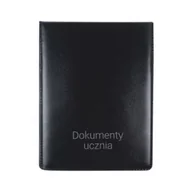 Szkolne artykuły papiernicze - Biurfol Okładka pionowa na dokumenty ucznia czarna - miniaturka - grafika 1