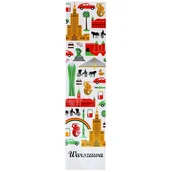 Zakładki indeksujące - Zakładka Warszawa symbole - miniaturka - grafika 1