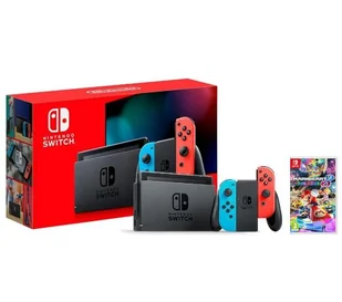 Nintendo Switch Joy-Con v2 Czerwono-niebieski + Mario Kart 8 Deluxe - Konsole Nintendo - miniaturka - grafika 1