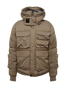 G-STAR RAW Męska kurtka puchowa z kapturem, brązowa (Turf D199-273), XS - Kurtki męskie - miniaturka - grafika 1