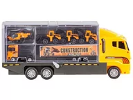 Samoloty i helikoptery - Ciężarówka, Transporter + Auta, Otwierana Laweta, Pojazdy Budowlane + Helikopter 12W1 - miniaturka - grafika 1