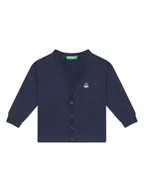 Swetry damskie - United Colors Of Benetton Kardigan 120YG600G Granatowy Regular Fit - miniaturka - grafika 1