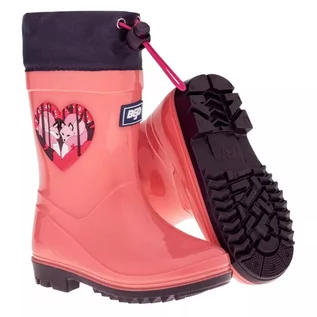 Buty dla dziewczynek - Kalosze Bejo Kai Wellies Jr 92800432365 różowe - grafika 1