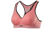 Biustonosze - Nike Damski nowy biustonosz Pro Rival Bright Melon/Black 36A - miniaturka - grafika 1