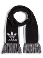 Apaszki i szaliki damskie - adidas Originals Szalik damski Kobiety Sztuczne włókno czarny|biały w paski, ONE SIZE - miniaturka - grafika 1