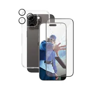 Etui i futerały do telefonów - PanzerGlass CARE by Flagship 3-in-1 Bundle iPhone 16 Pro Max Przezroczysta ochrona ekranu Apple 1 szt. - miniaturka - grafika 1